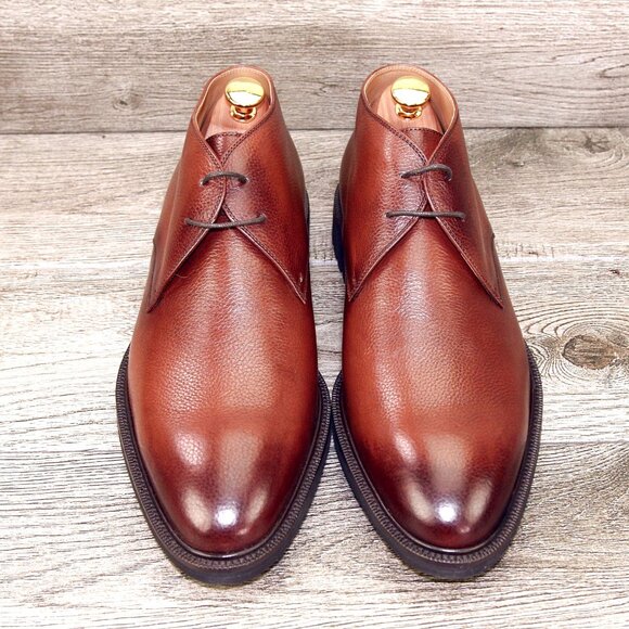*NIB* $550 Pastori DI BIANCO Didius US 9 M Italian Chukka Whiskey *add $15 Trees main image 5